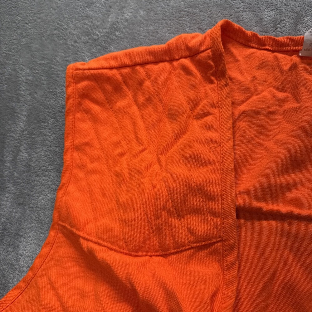 Vintage Walls Orange Hunting Shooting Vest Size L Made In USA - Picture 7 of 11